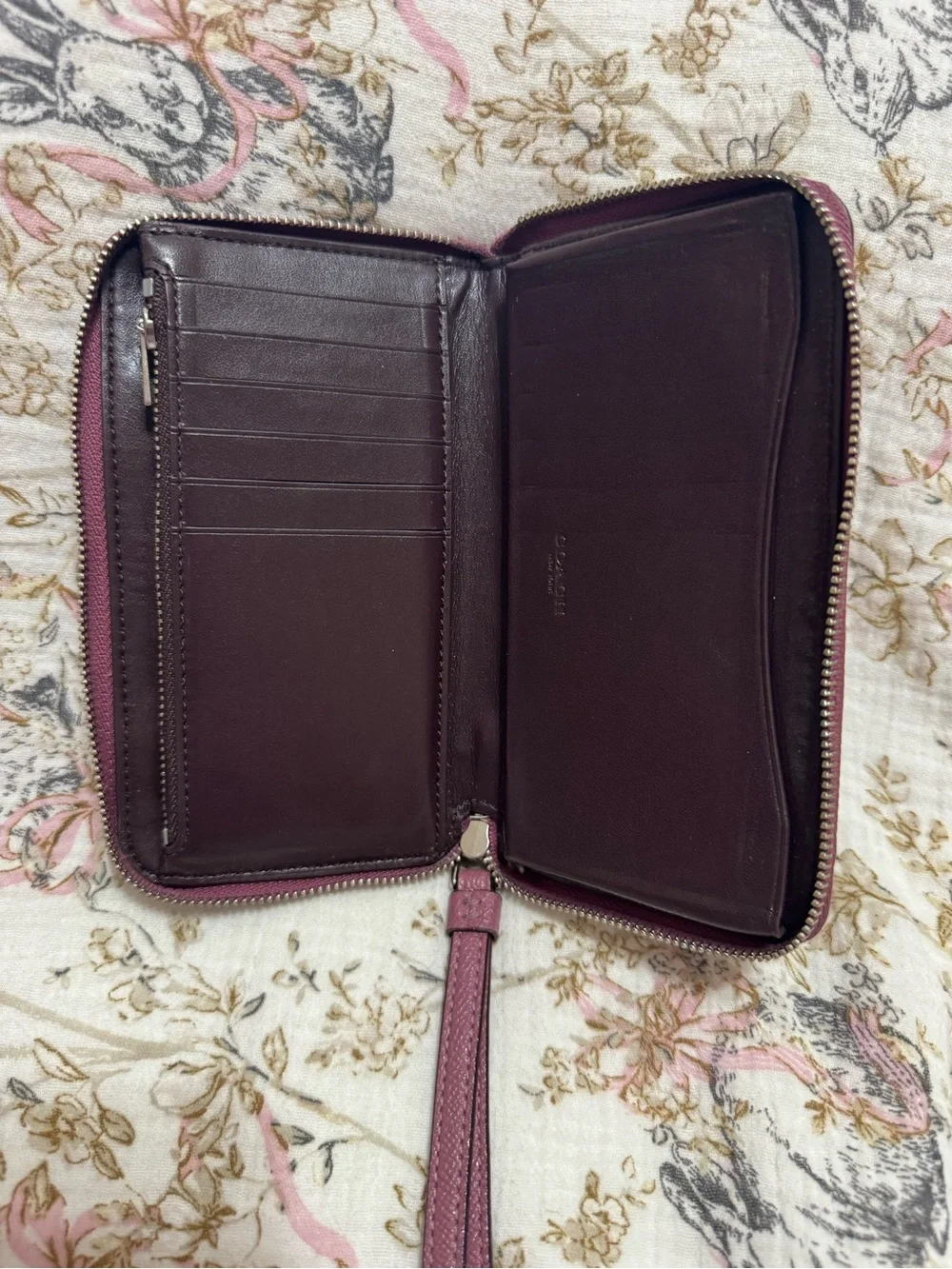 Coach Pink Star Glitter Wallet